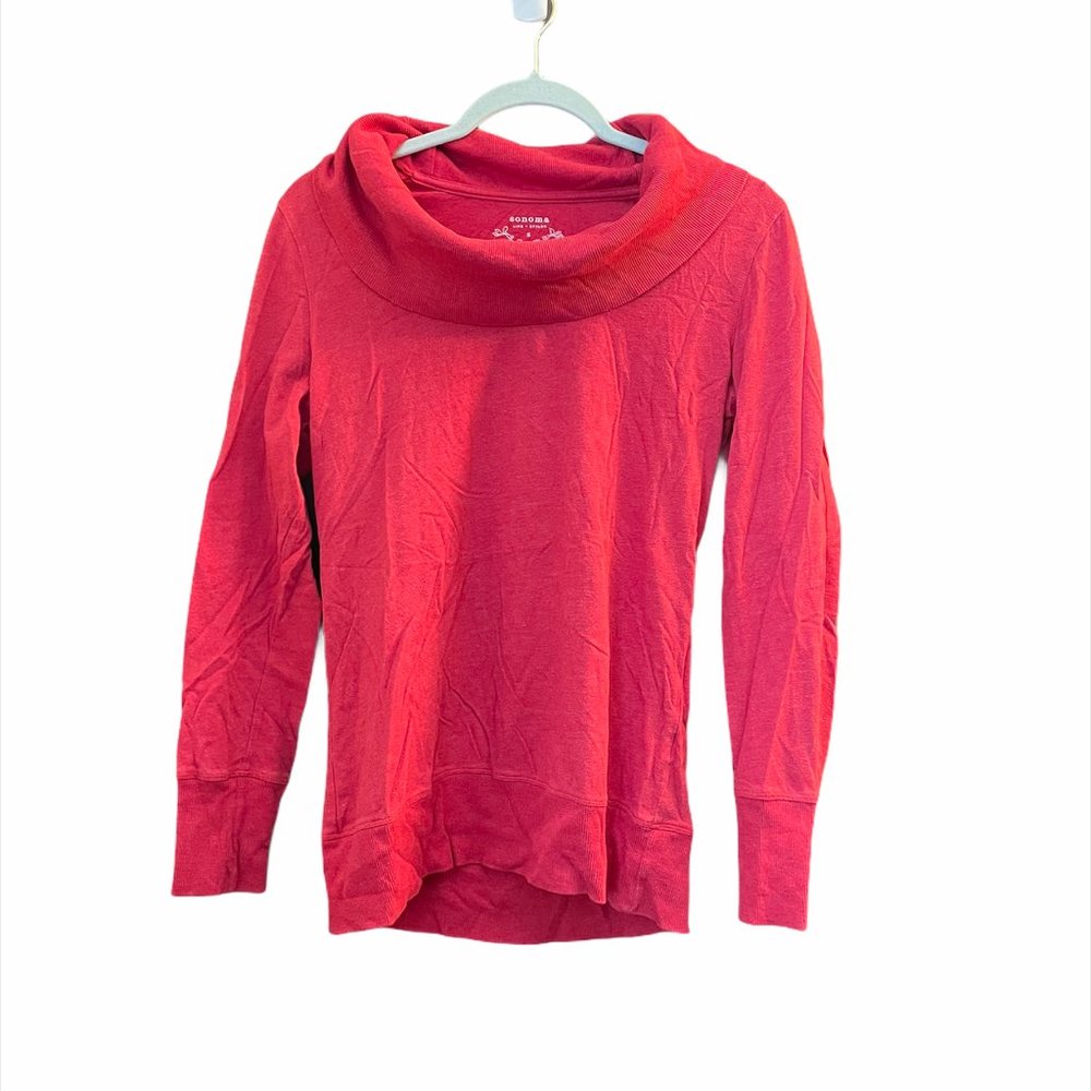 Sonoma Cowl Waffle Sweater